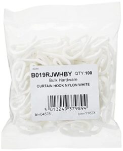 Hur många fingerkrokar per gardin: Den ultimata guiden för perfekt montering Merriway BH04576 (100 st) vita gardinkrokar i plast – förpackning med 100 stycken, 38 mm x 13 mm