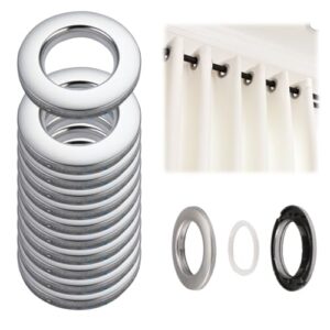 Öljetter till gardiner: Guide till val, installation och bästa modeller TESSTSY 32 stycken gardiner öljettringar, gardinringar tygöljetter, öljettringar för gardiner, runda plastgardiner, ringar, gardiner öljetter, 42 mm innerdiameter, för fönstergardin, duschdraperi